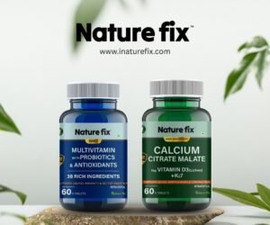 Nature Fix Bone & Wellness Combo – Calcium Citrate Malate + Daily Multivitamin with Probiotics (60+60 Tablets)